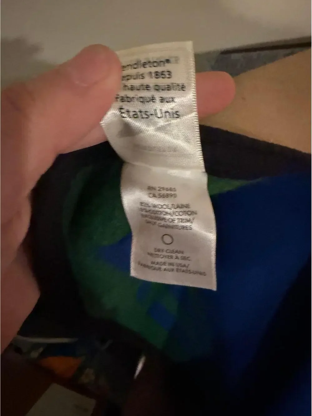 Pendleton Beaver State Wool Blanket Rare Vintage 90s Rare